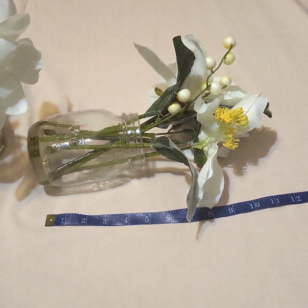 2 Premade Faux Bouquet in Jar